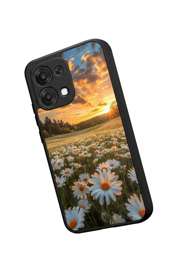 Oppo A6 Pro Uyumlu Cicek Tasarımlı Glossy Premium Kılıf