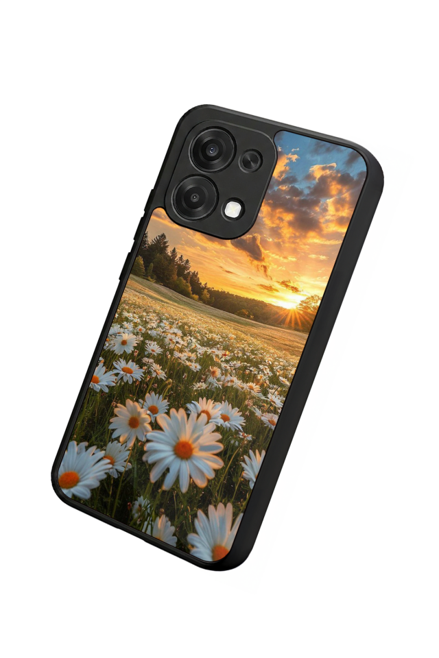 Oppo A6 Pro Uyumlu Cicek Tasarımlı Glossy Premium Kılıf