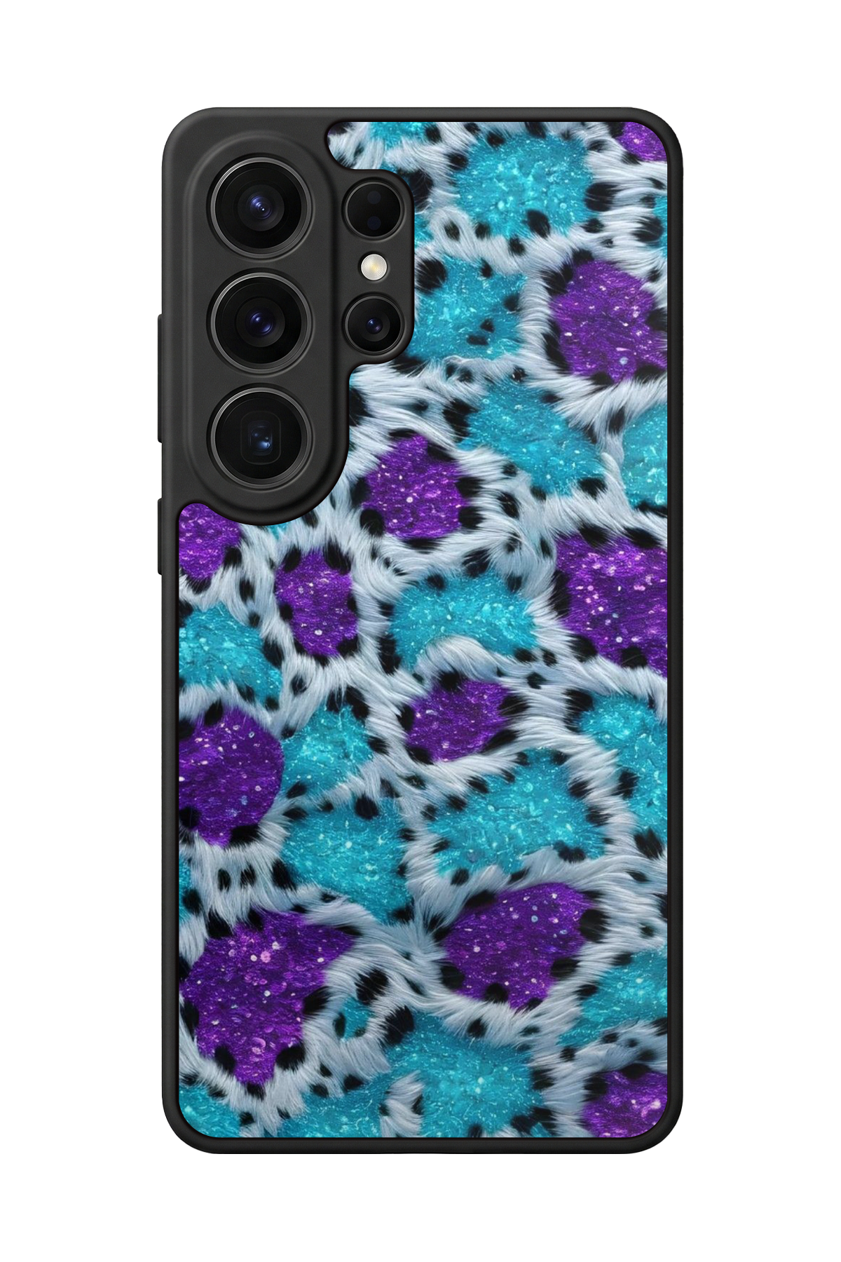 Samsung Galaxy S26 Ultra Uyumlu Hologram Leopar Tasarımlı Glossy Premium Kılıf