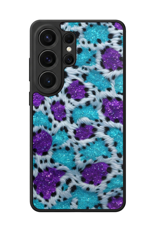 Samsung Galaxy S26 Ultra Uyumlu Hologram Leopar Tasarımlı Glossy Premium Kılıf