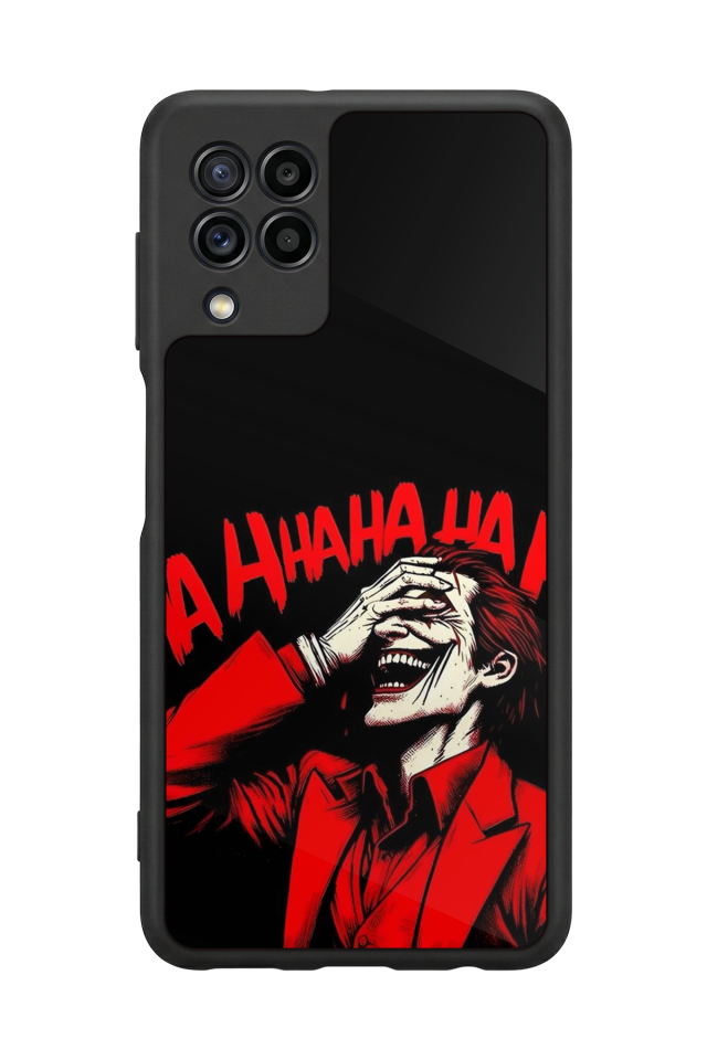 Samsung Galaxy M22 Uyumlu Joker Tasarımlı Glossy Premium Kılıf