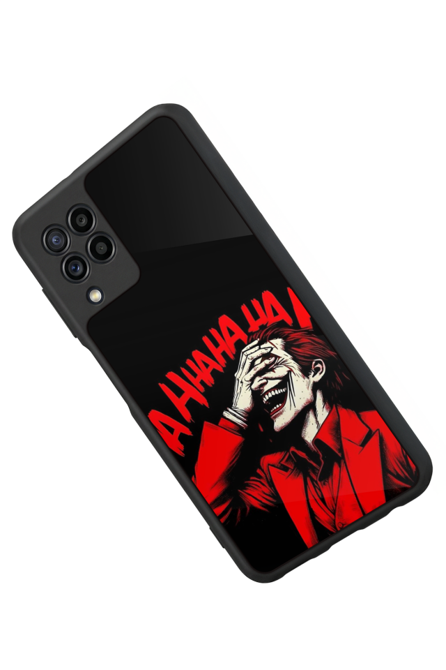 Samsung Galaxy M22 Uyumlu Joker Tasarımlı Glossy Premium Kılıf