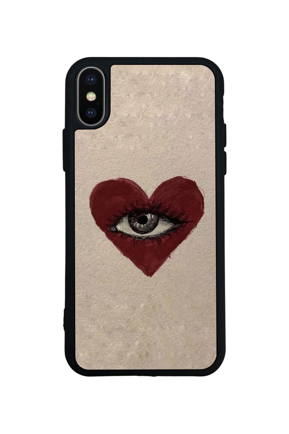 iPhone XS Max Uyumlu Kalp Love Tasarımlı Glossy Premium Kılıf