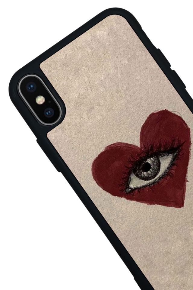 iPhone XS Max Uyumlu Kalp Love Tasarımlı Glossy Premium Kılıf