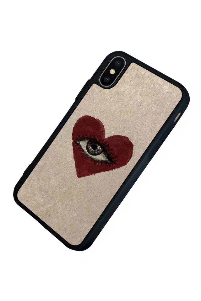 iPhone XS Max Uyumlu Kalp Love Tasarımlı Glossy Premium Kılıf