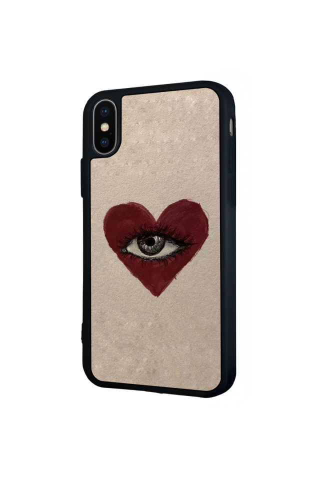 iPhone XS Max Uyumlu Kalp Love Tasarımlı Glossy Premium Kılıf