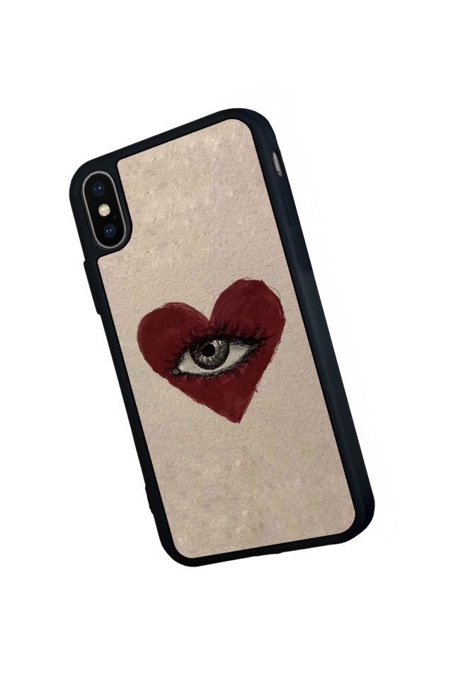iPhone XS Max Uyumlu Kalp Love Tasarımlı Glossy Premium Kılıf