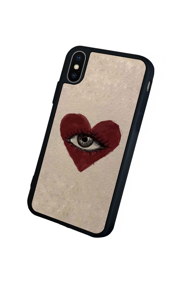 iPhone XS Max Uyumlu Kalp Love Tasarımlı Glossy Premium Kılıf