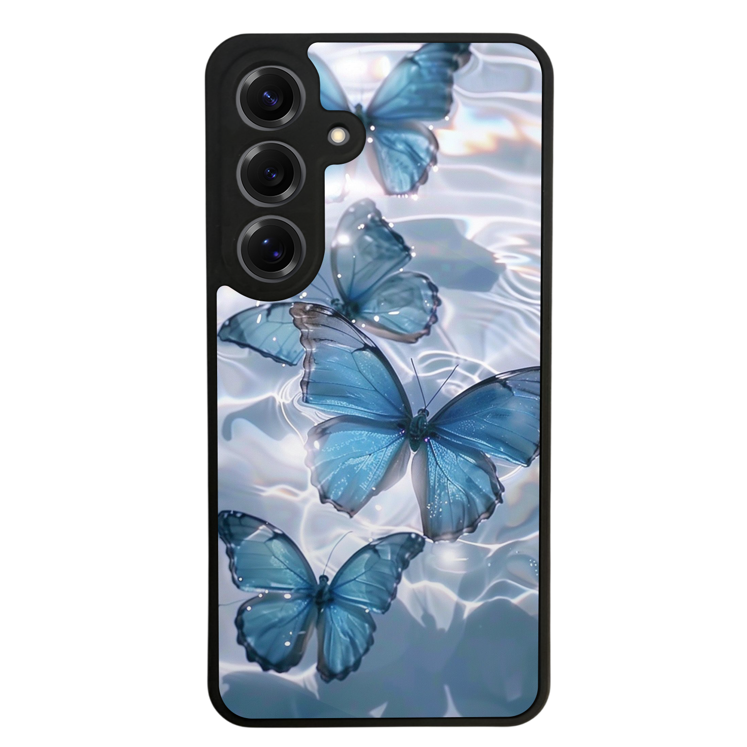 Samsung Galaxy S25 Uyumlu Kelebek Tasarımlı Glossy Premium Kılıf
