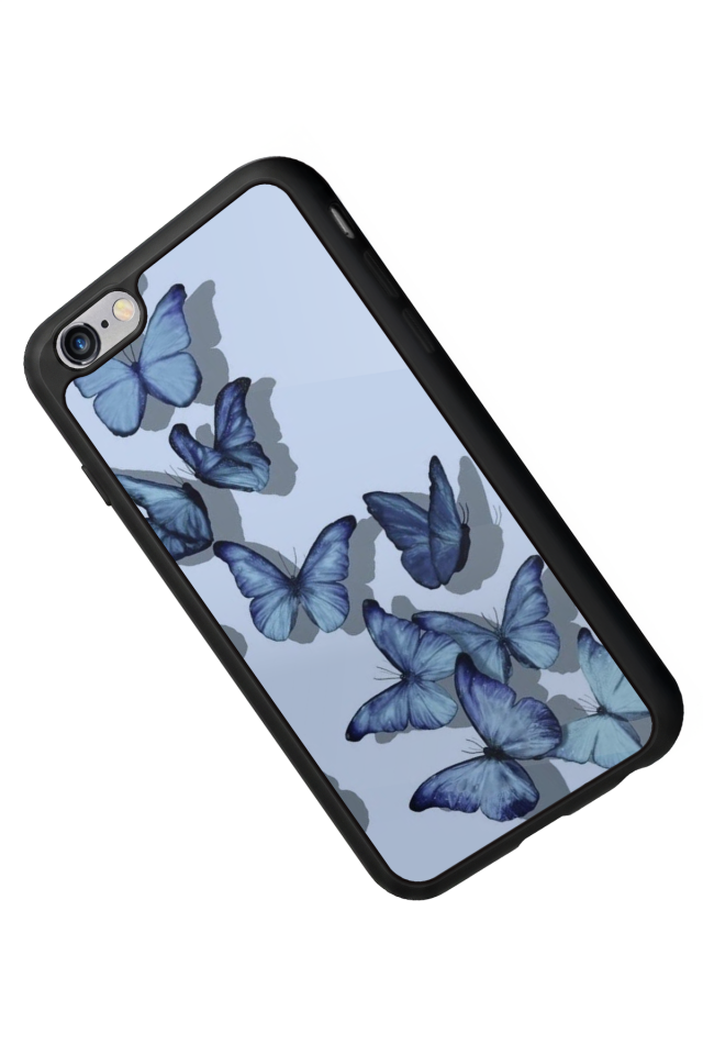 iPhone 6s Plus Uyumlu Kelebek Tasarımlı Glossy Premium Kılıf