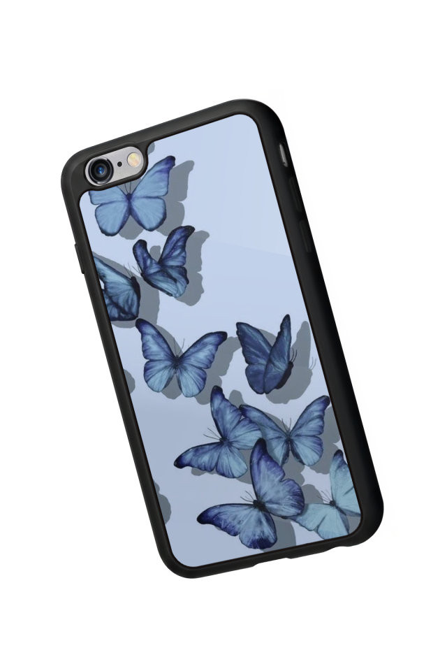 iPhone 6s Plus Uyumlu Kelebek Tasarımlı Glossy Premium Kılıf