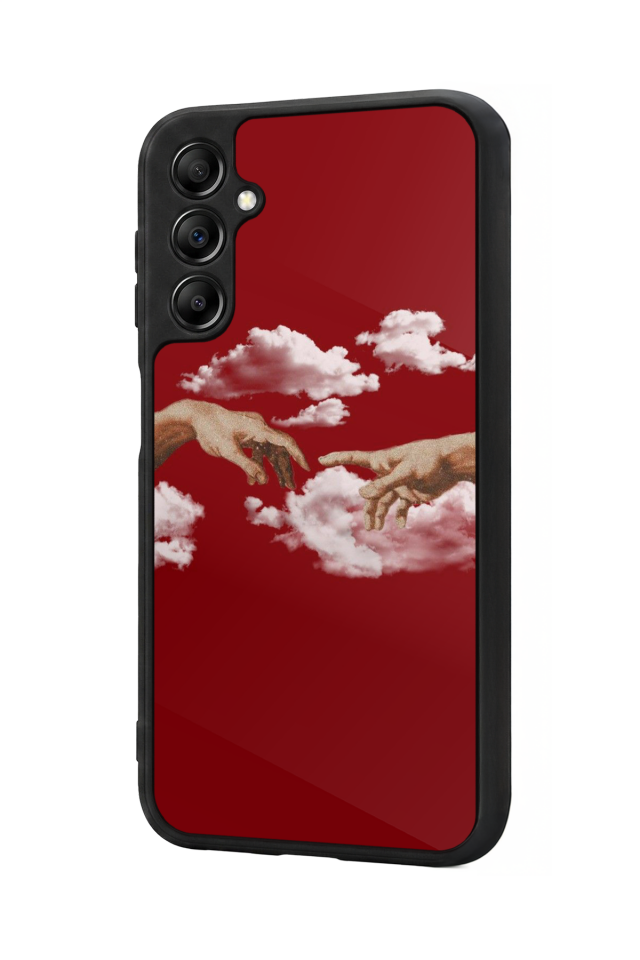 Samsung Galaxy A14 Uyumlu Kirmizi Tasarımlı Glossy Premium Kılıf