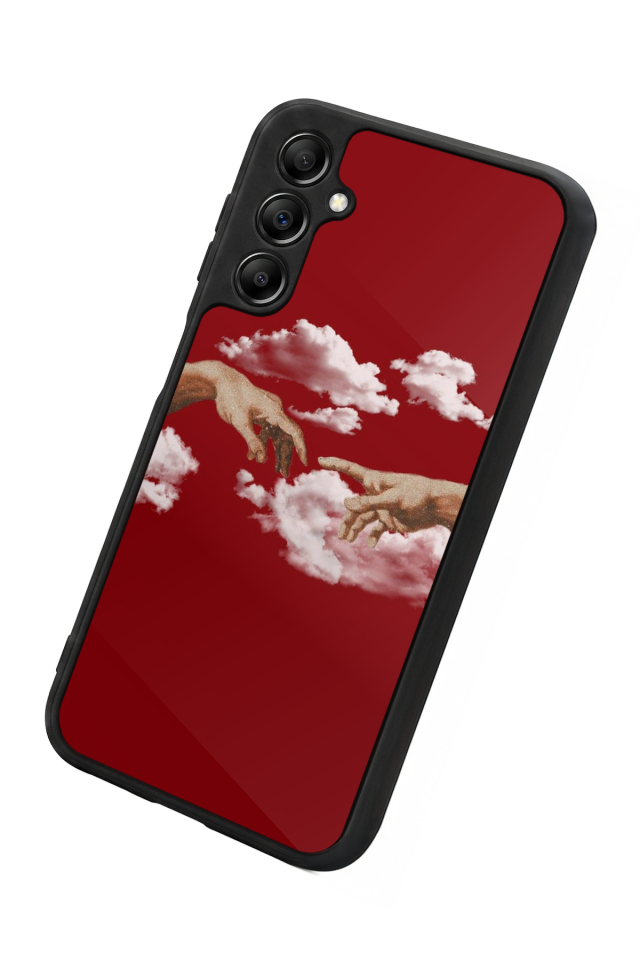 Samsung Galaxy A14 Uyumlu Kirmizi Tasarımlı Glossy Premium Kılıf
