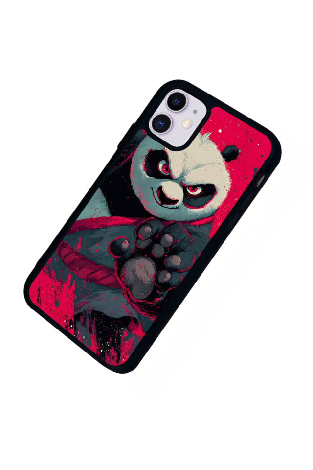 iPhone 11 Uyumlu Kung Fu Panda Tasarımlı Glossy Premium Kılıf