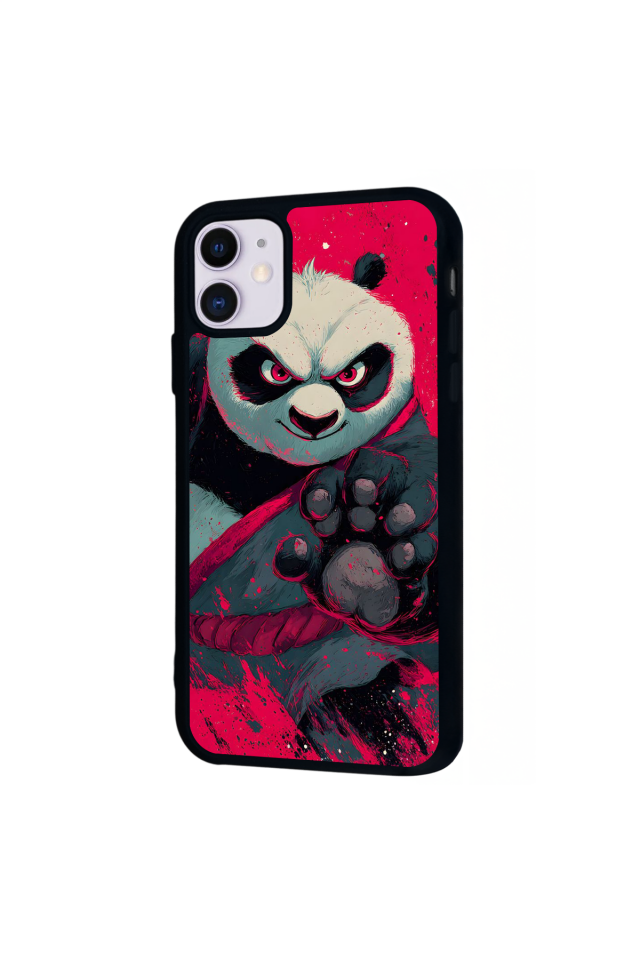 iPhone 11 Uyumlu Kung Fu Panda Tasarımlı Glossy Premium Kılıf