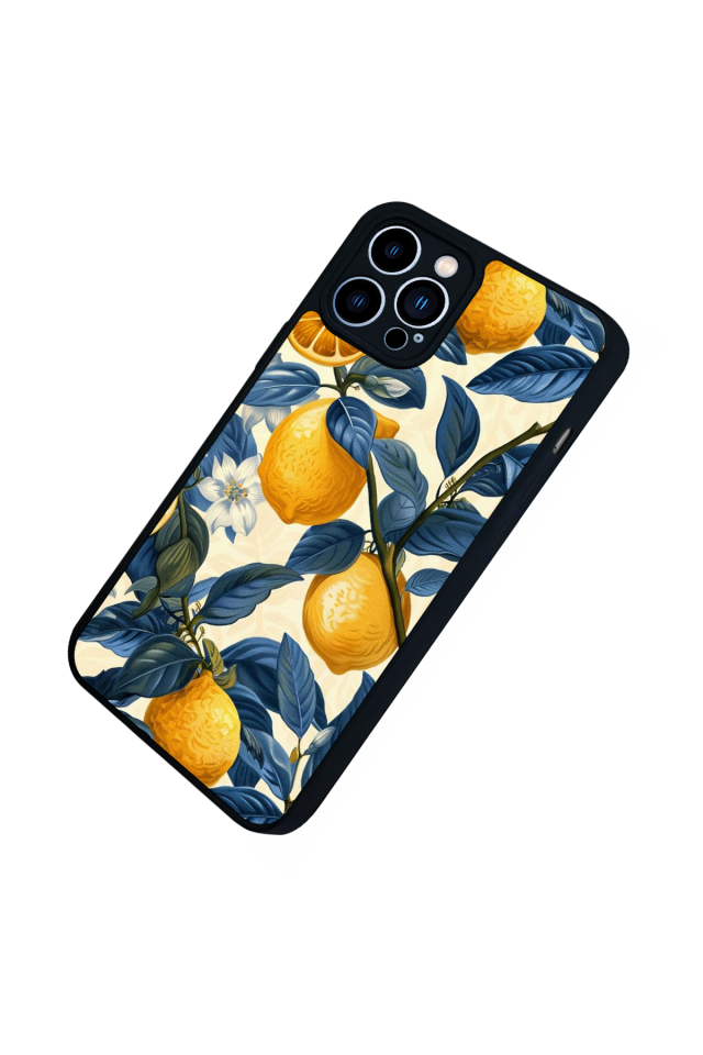 iPhone 13 Pro Max Uyumlu Limon Tasarımlı Glossy Premium Kılıf