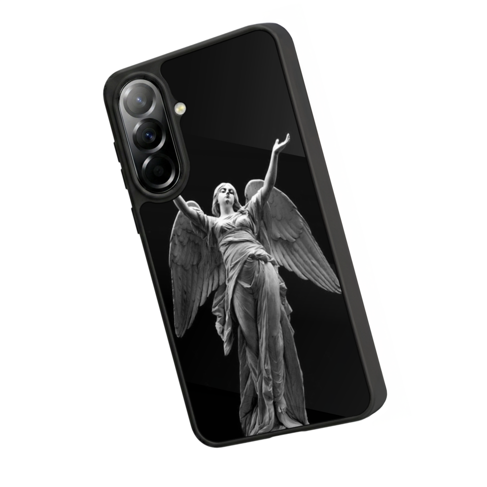 Samsung Galaxy A57 Uyumlu Melek Tasarımlı Glossy Premium Kılıf