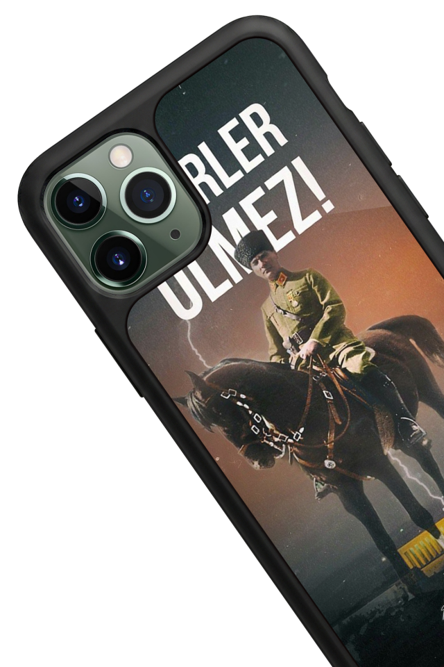 iPhone 11 Pro Max Uyumlu Mustafa Kemal Ataturk Tasarımlı Glossy Premium Kılıf