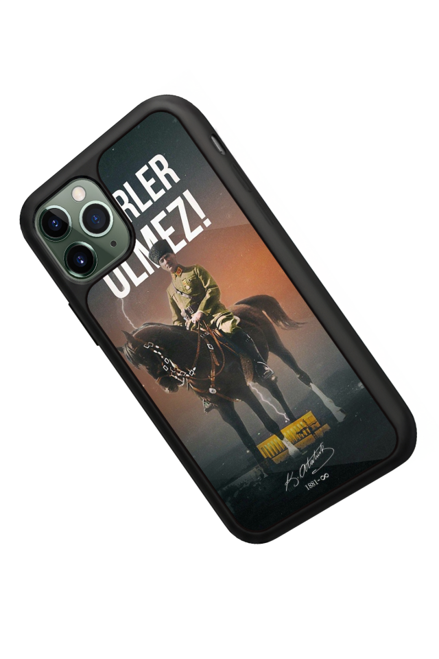 iPhone 11 Pro Max Uyumlu Mustafa Kemal Ataturk Tasarımlı Glossy Premium Kılıf