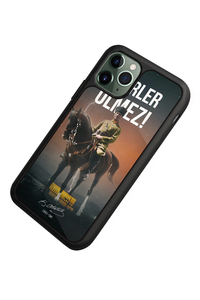 iPhone 11 Pro Max Uyumlu Mustafa Kemal Ataturk Tasarımlı Glossy Premium Kılıf