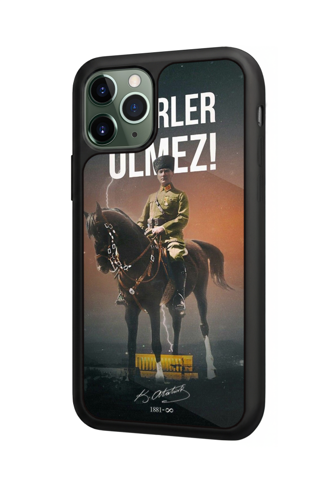 iPhone 11 Pro Max Uyumlu Mustafa Kemal Ataturk Tasarımlı Glossy Premium Kılıf