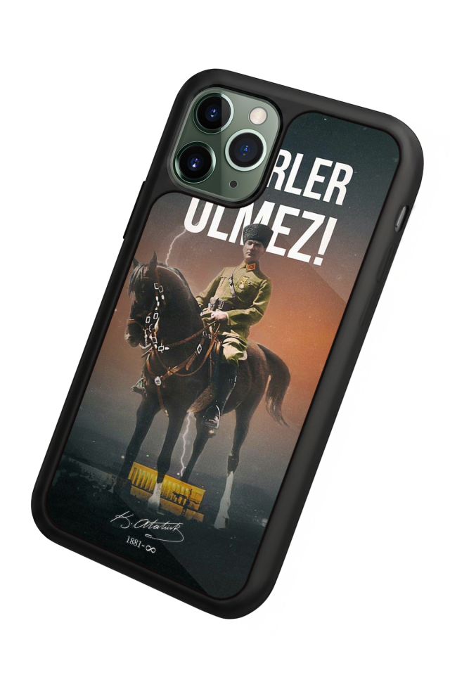 iPhone 11 Pro Max Uyumlu Mustafa Kemal Ataturk Tasarımlı Glossy Premium Kılıf