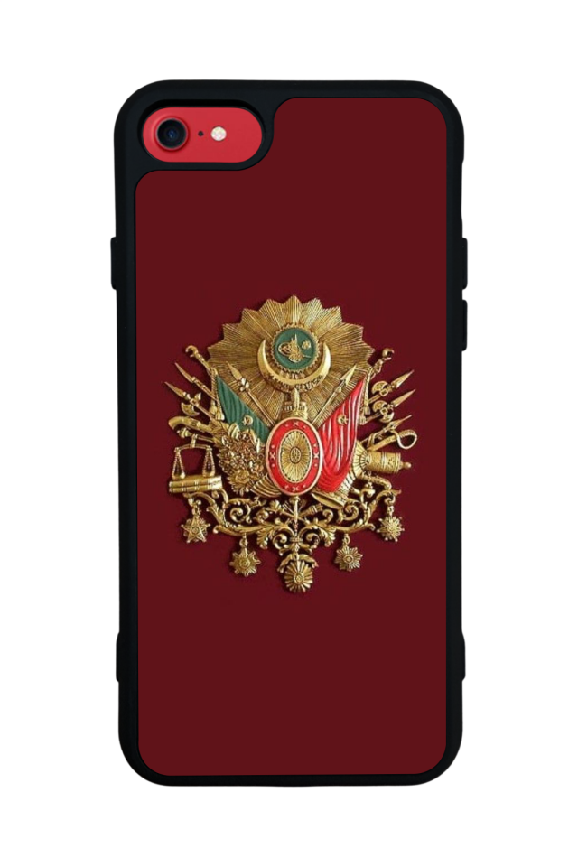 iPhone 8 Uyumlu Osmanli Tugrasi Tasarımlı Glossy Premium Kılıf