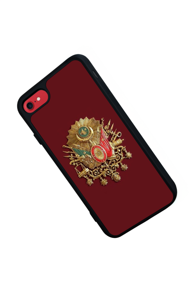 iPhone 8 Uyumlu Osmanli Tugrasi Tasarımlı Glossy Premium Kılıf