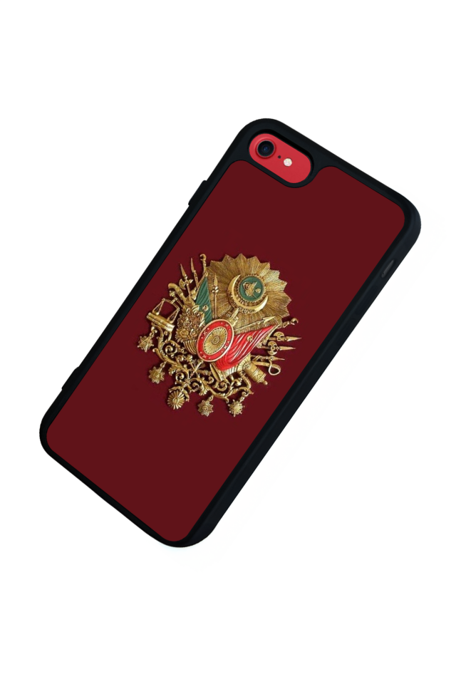 iPhone 8 Uyumlu Osmanli Tugrasi Tasarımlı Glossy Premium Kılıf