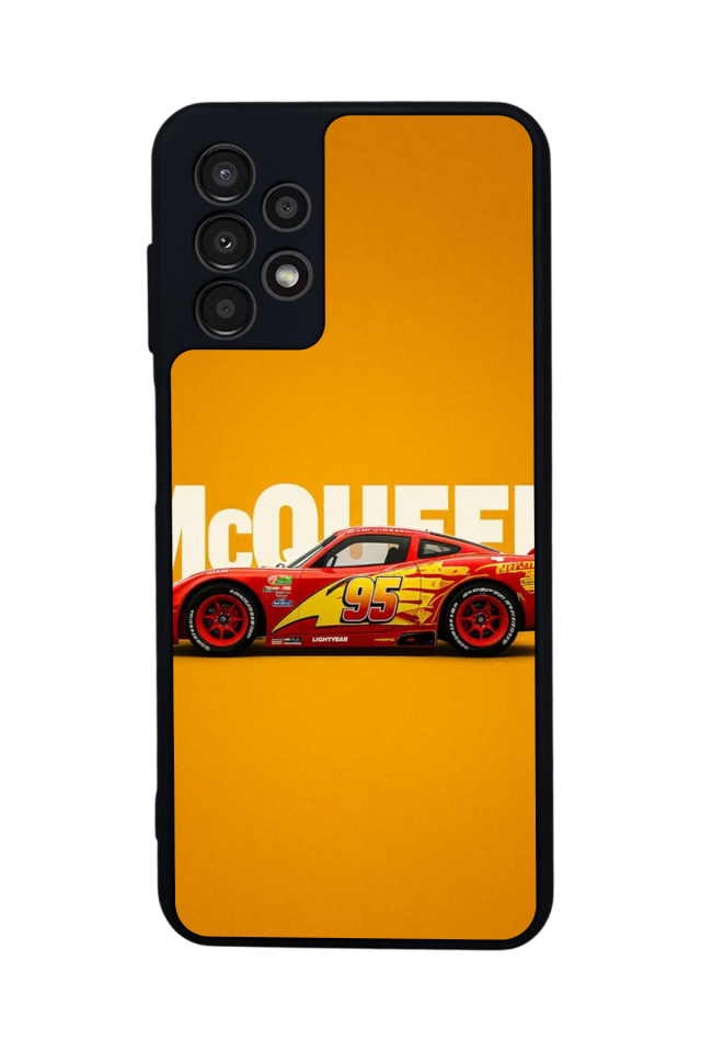 Samsung Galaxy A23 Uyumlu Şimsek McQueen Tasarımlı Glossy Premium Kılıf