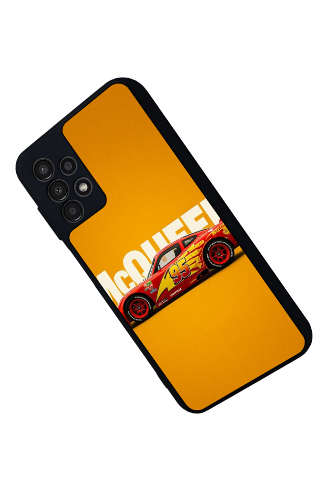 Samsung Galaxy A23 Uyumlu Şimsek McQueen Tasarımlı Glossy Premium Kılıf