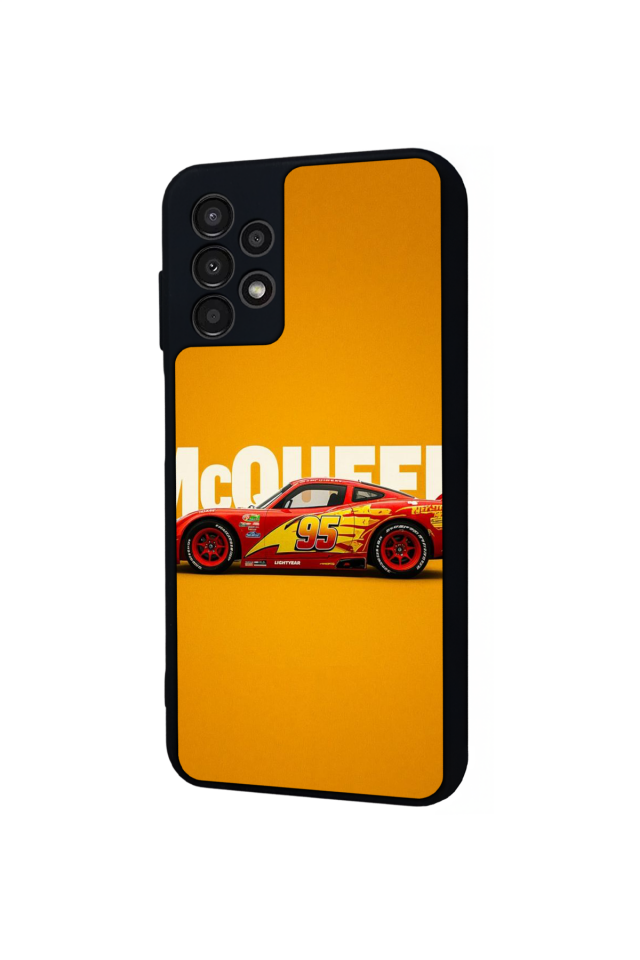 Samsung Galaxy A23 Uyumlu Şimsek McQueen Tasarımlı Glossy Premium Kılıf