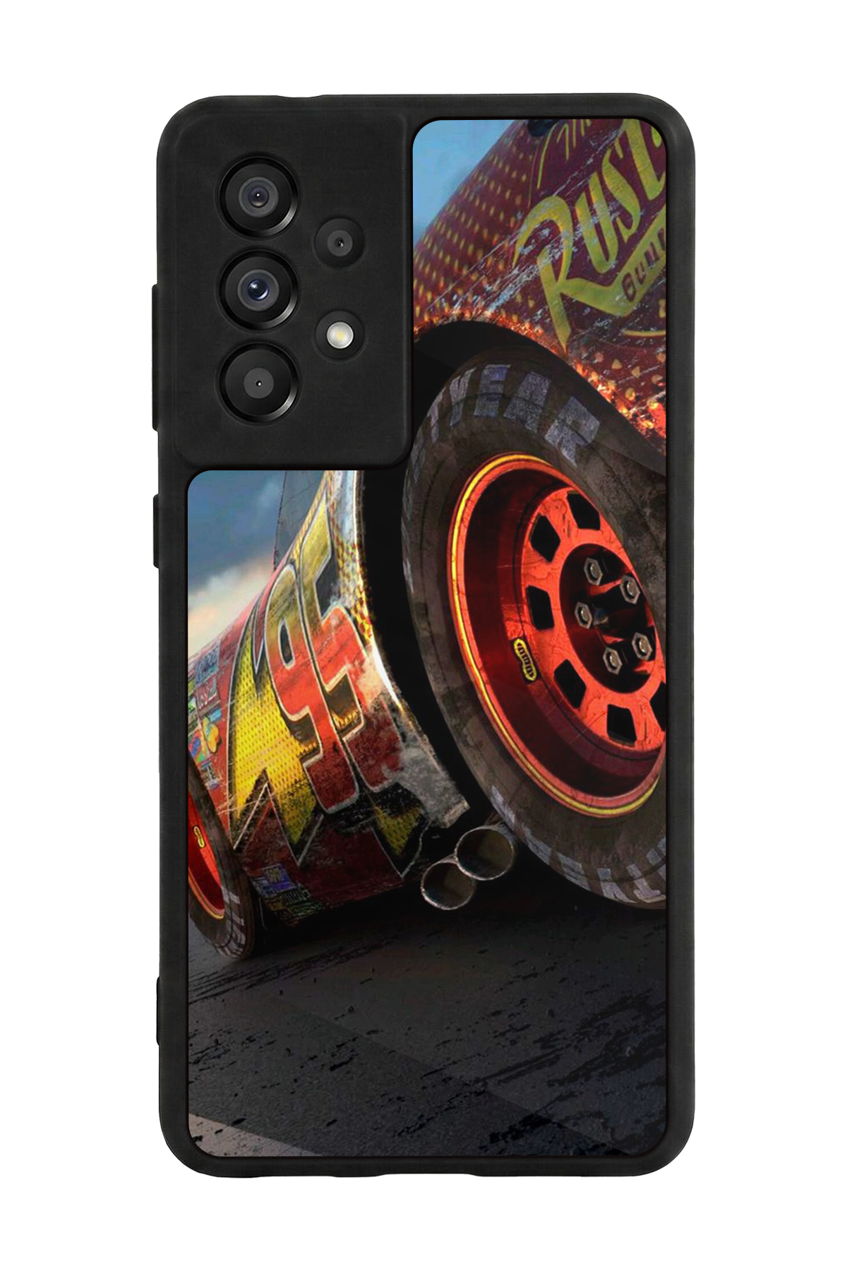 Samsung Galaxy A73 Uyumlu Şimsek McQueen Tasarımlı Glossy Premium Kılıf