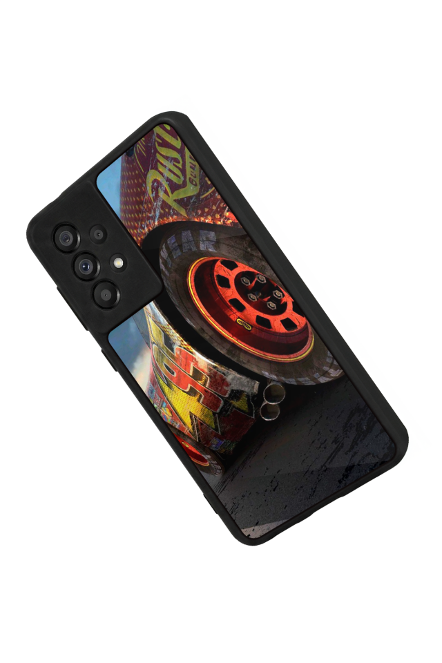 Samsung Galaxy A73 Uyumlu Şimsek McQueen Tasarımlı Glossy Premium Kılıf
