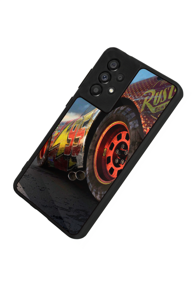 Samsung Galaxy A73 Uyumlu Şimsek McQueen Tasarımlı Glossy Premium Kılıf
