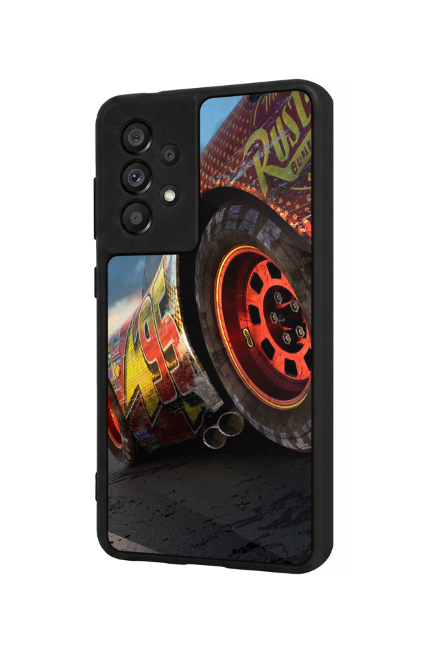 Samsung Galaxy A73 Uyumlu Şimsek McQueen Tasarımlı Glossy Premium Kılıf