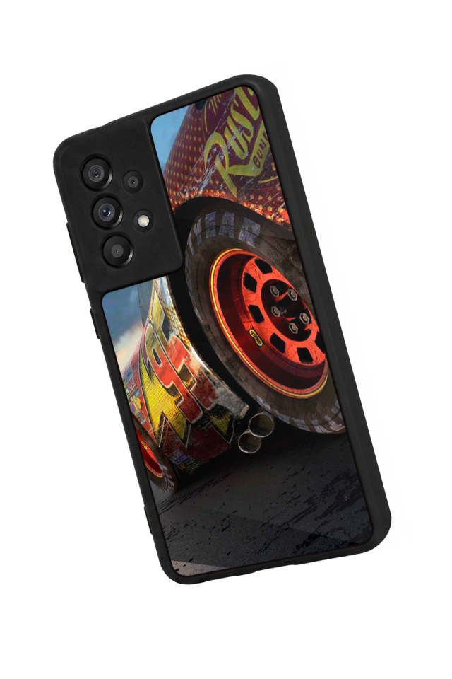 Samsung Galaxy A73 Uyumlu Şimsek McQueen Tasarımlı Glossy Premium Kılıf