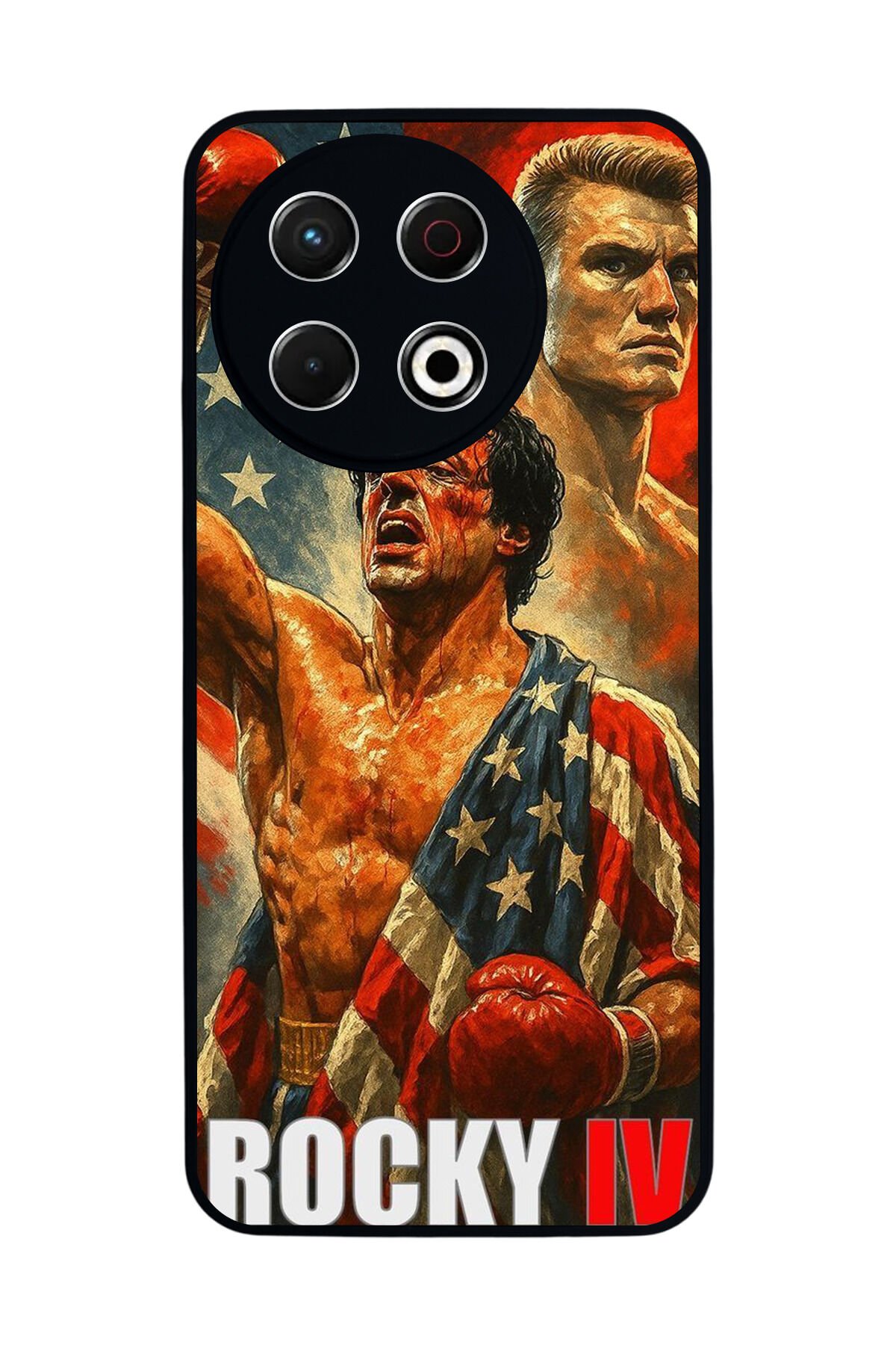 Tecno Spark 30 Pro Uyumlu Rocky Tasarımlı Glossy Premium Kılıf
