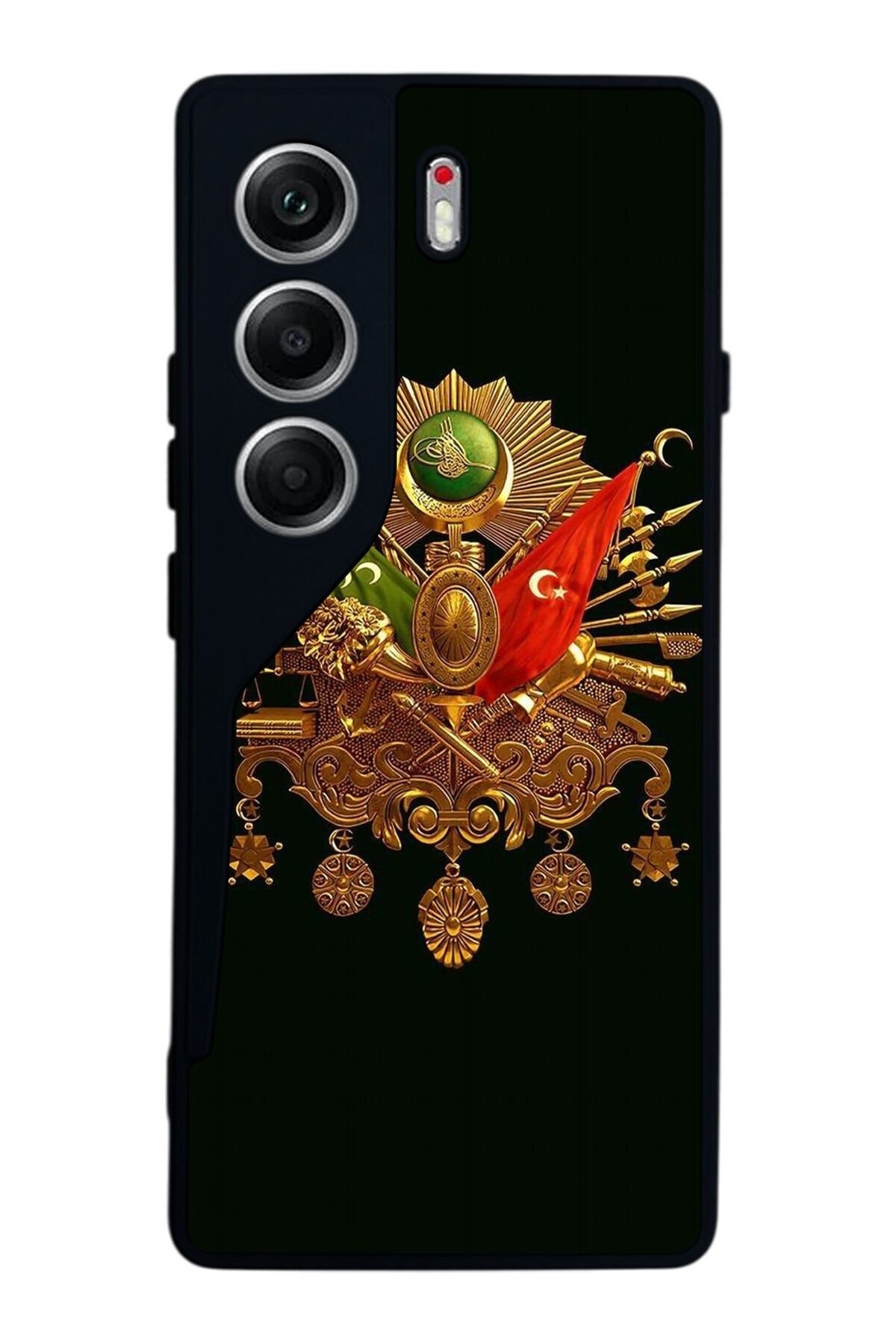 Tecno Camon 40 Uyumlu Osmanli Tugrasi Tasarımlı Glossy Premium Kılıf