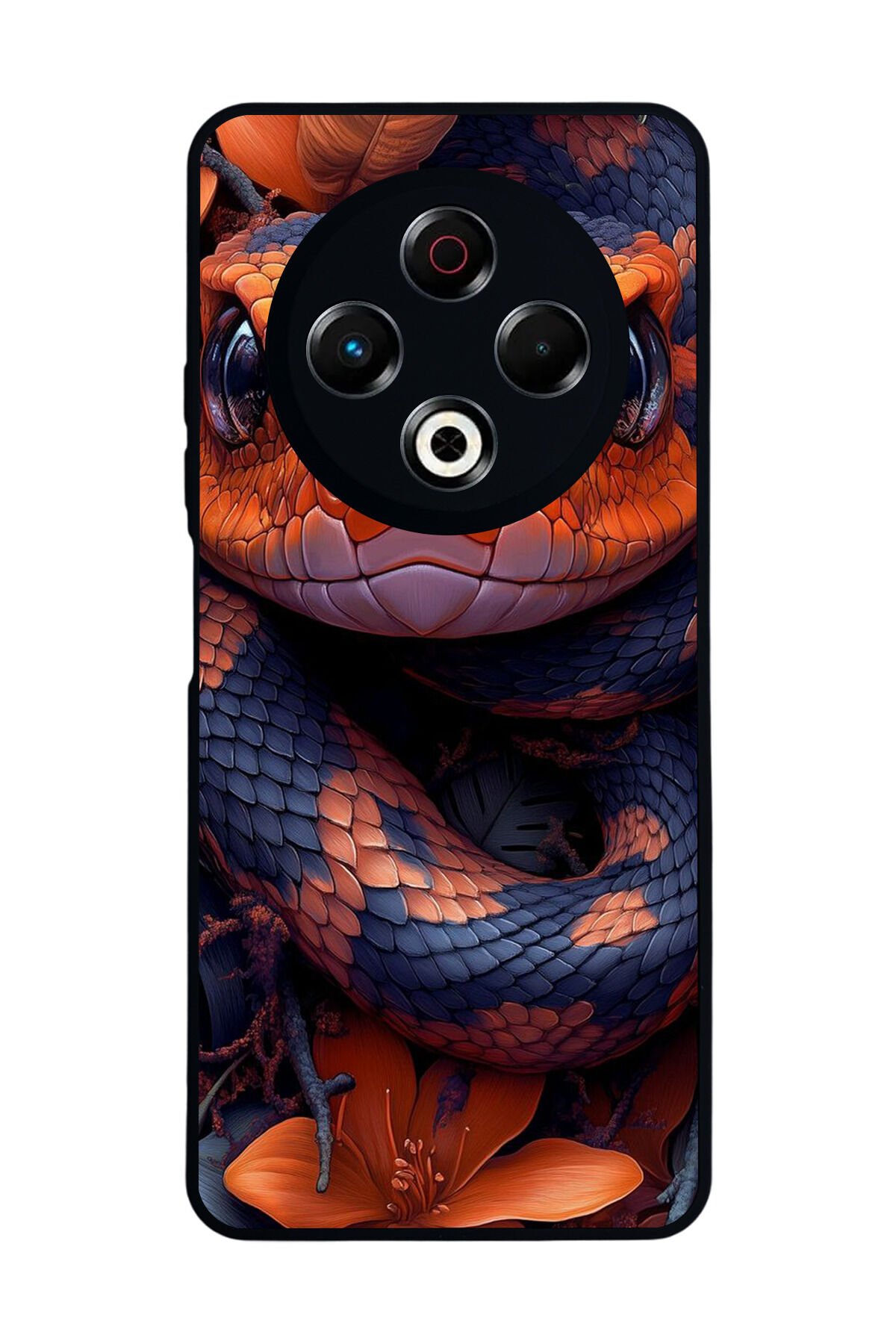 Tecno Spark 30 Uyumlu Yılan Tasarımlı Glossy Premium Kılıf