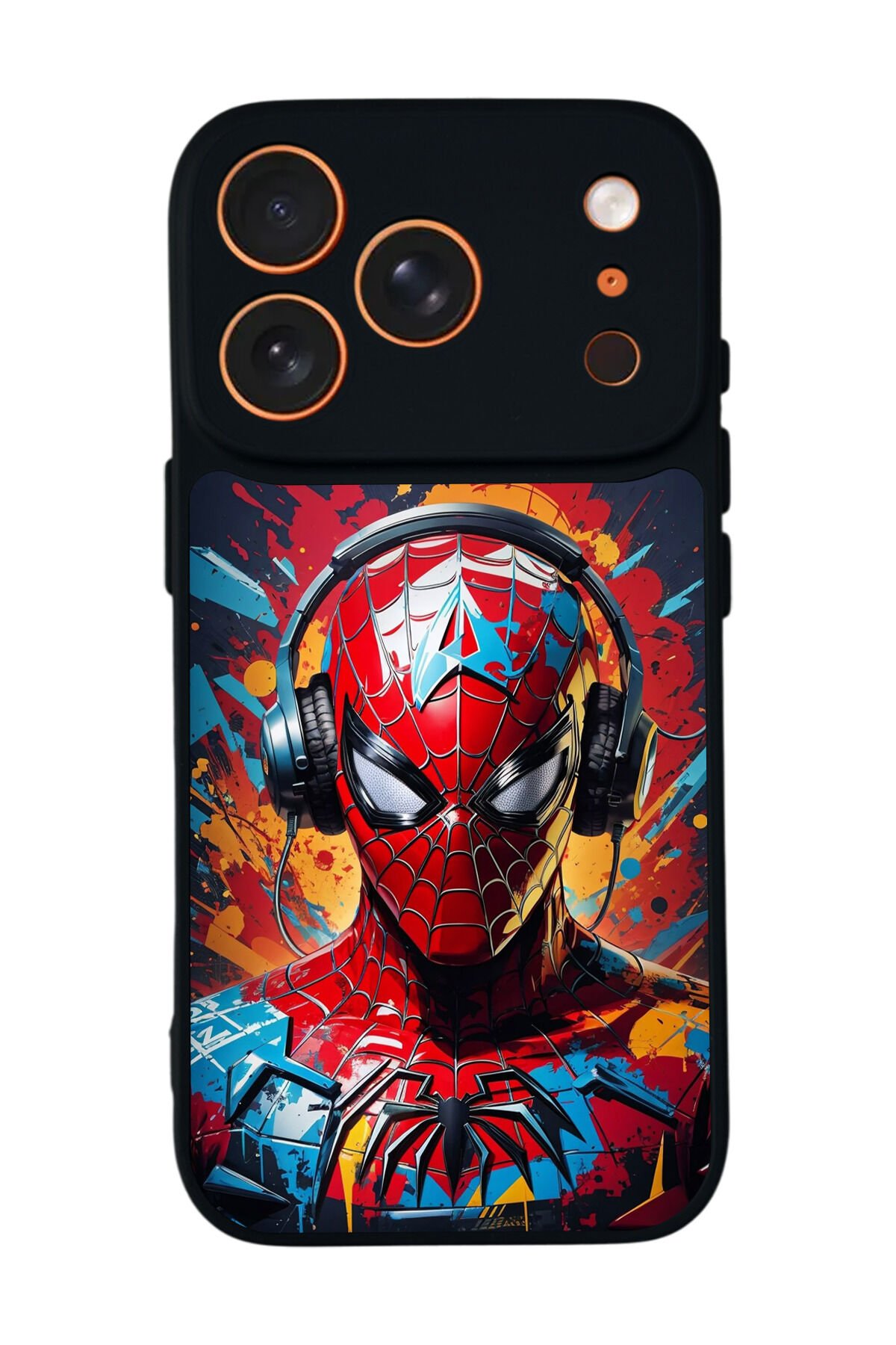 iPhone 17 Pro Uyumlu Spider Man ( Örümcek Adam ) Tasarımlı Glossy Premium Kılıf