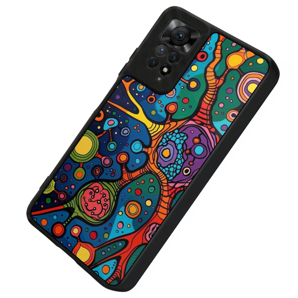 Xiaomi Redmi Note 11 Pro Uyumlu Floral Tasarımlı Glossy Premium Kılıf