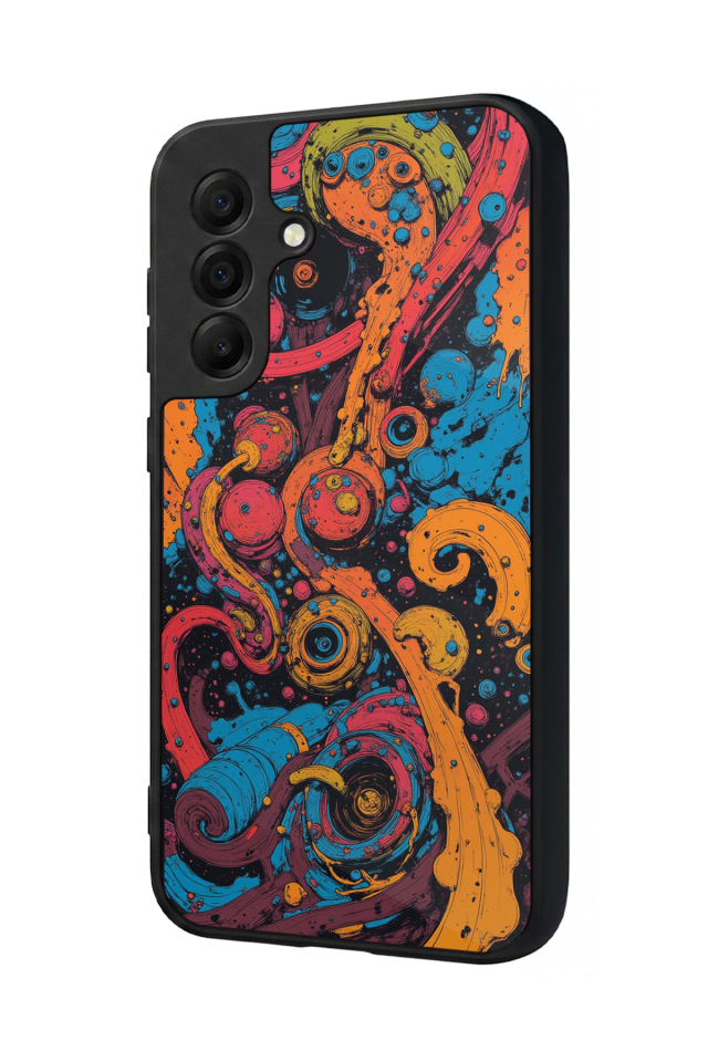 Samsung Galaxy A17 Uyumlu Abstract Tasarımlı Glossy Premium Kılıf