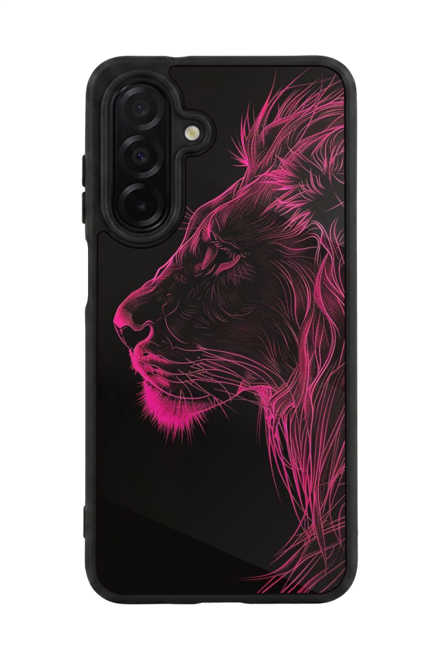 Samsung Galaxy A36 Uyumlu Aslan Tasarımlı Glossy Premium Kılıf