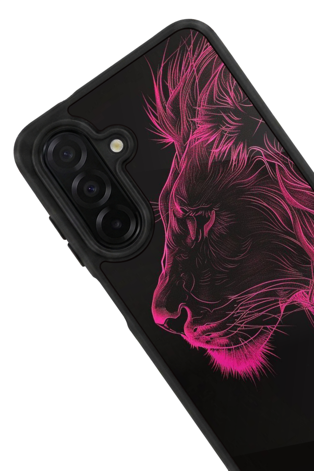 Samsung Galaxy A36 Uyumlu Aslan Tasarımlı Glossy Premium Kılıf