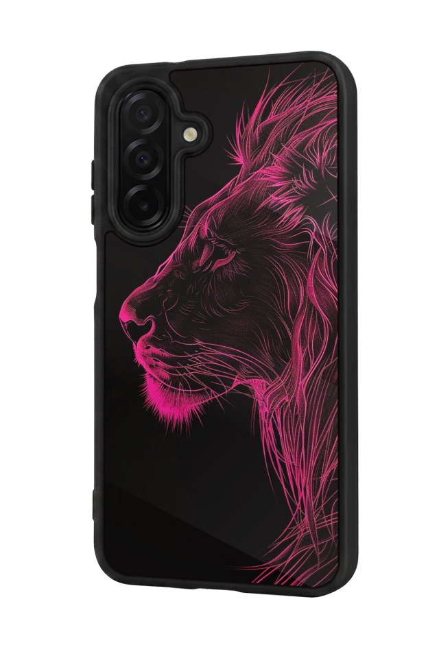 Samsung Galaxy A36 Uyumlu Aslan Tasarımlı Glossy Premium Kılıf