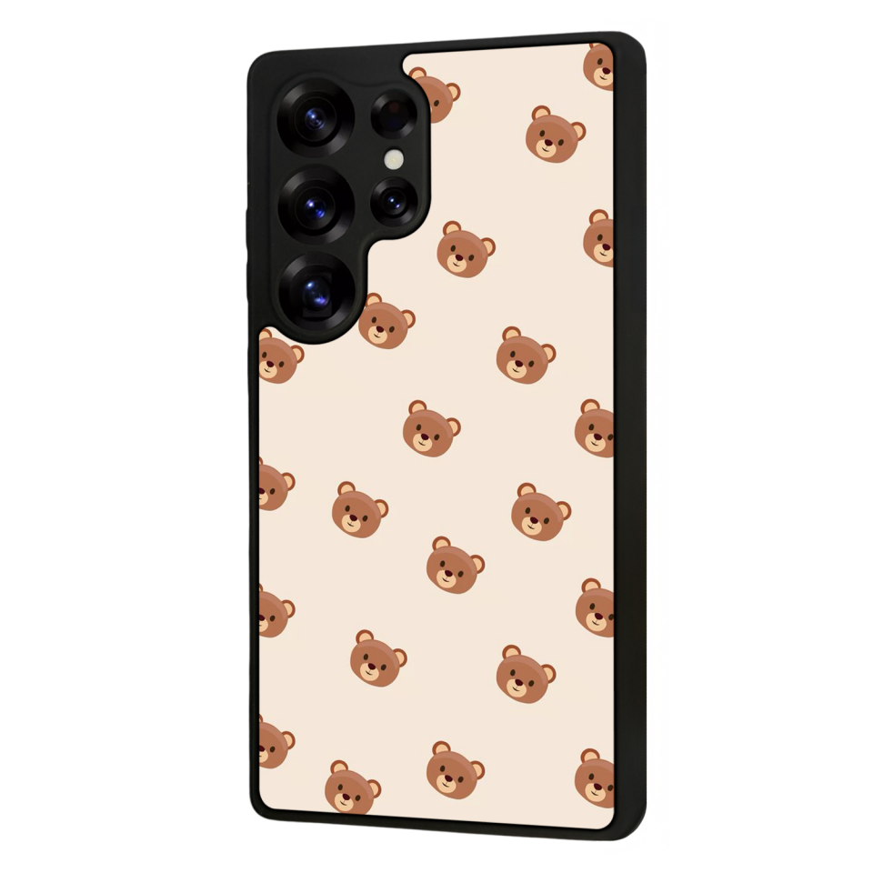 Samsung Galaxy S25 Ultra Uyumlu Ayı Tasarımlı Glossy Premium Kılıf