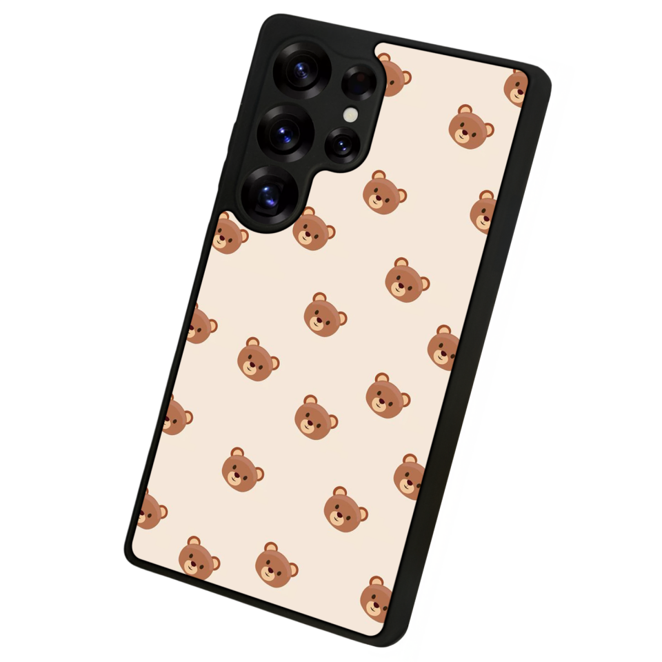 Samsung Galaxy S25 Ultra Uyumlu Ayı Tasarımlı Glossy Premium Kılıf