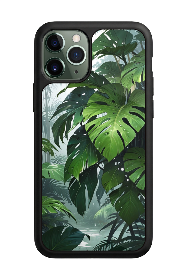iPhone 11 Pro Max Uyumlu Botanik Tasarımlı Glossy Premium Kılıf