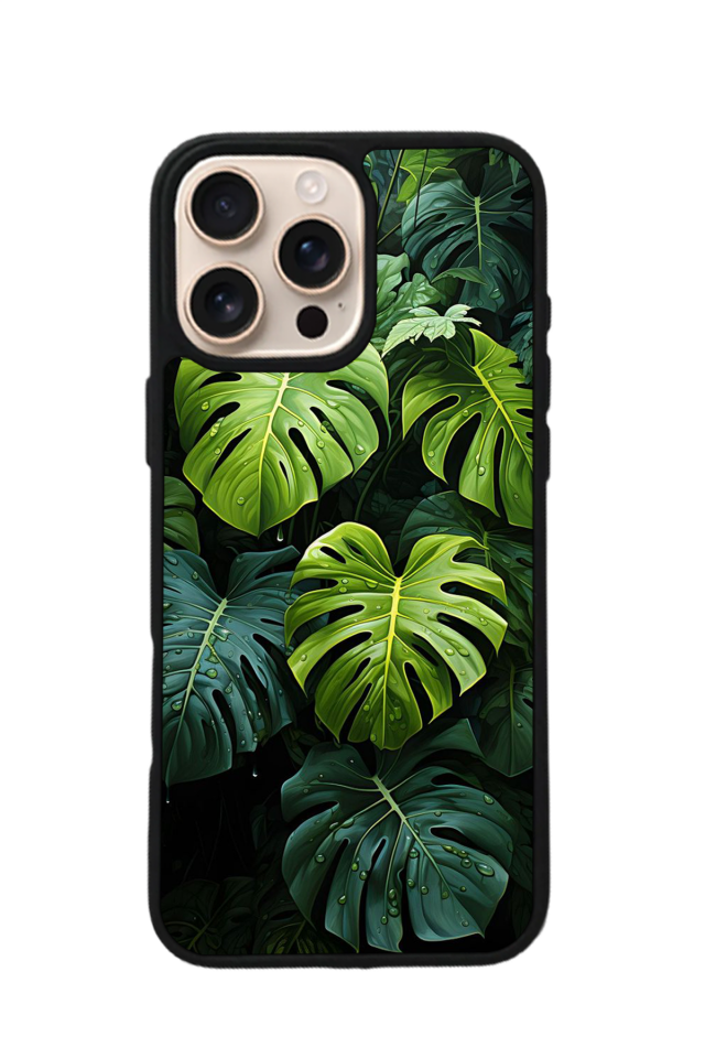iPhone 14 Pro Uyumlu Botanik Tasarımlı Glossy Premium Kılıf
